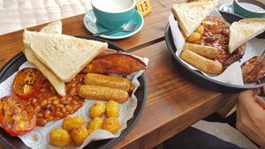 Vegan breakfast at Short & Strong Cafe & Deli in St Austell