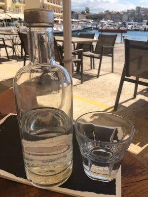 some water  at Istioploikos Sea Lounge in Crete