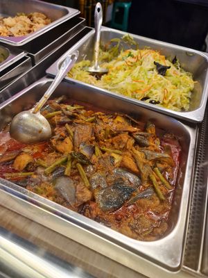 Eggplant and Assorted vege at 2pm ~  17/11/21 at Zuya Vegetarian Cuisines 竹雅素食 - Singpost Centre in Central Singapore