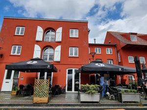 Front / terrace at Café Storm in Aabenraa