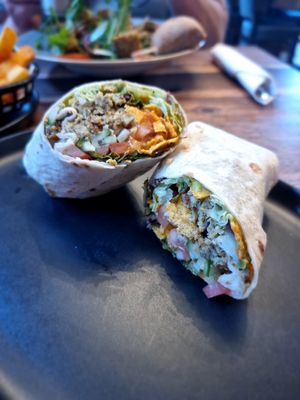 Wrap with falafel at Café Storm in Aabenraa