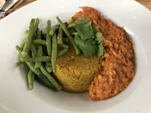Red lentil curry  at Moeder De Gans in Voeren