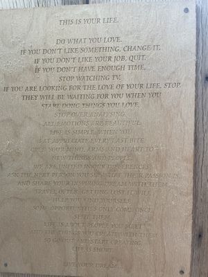 Great reminder!   at Botanique in Hove