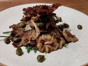 My favorite dish of 3 types of mushrooms at Botanique in Hove