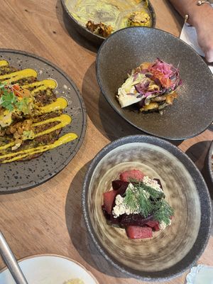 Selection from the brunch/ lunch menu   at Botanique in Hove