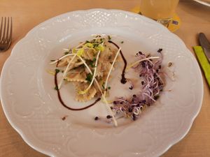 Krautfleckerl at Auf a Glasl  in Gerersdorf