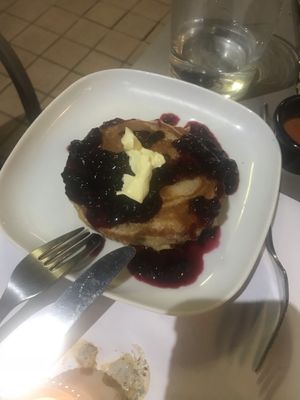 American pancakes . at Americano Vegano in Torremolinos