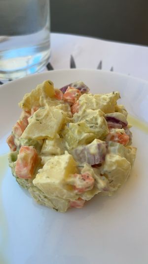 Ensalada de Patata at Americano Vegano in Torremolinos