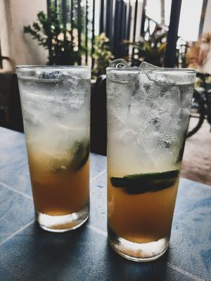 ginger cucumber fizz tea at Kohishi in Pura