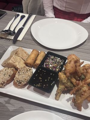 Thai Vegetable Platter  at Thai Orchid in Whitstable