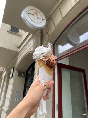 Coconut and peanut butter  at Green Scoop Vegan in Berlin