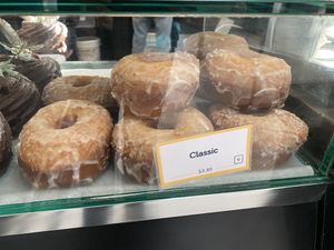Classic vegan doughnut  at Discovery Coffee - Blanshard St in Victoria