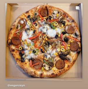 Vegan Sucuklu at Fermento Pizza in Istanbul