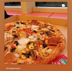 Vegan Sucuklu at Fermento Pizza in Istanbul