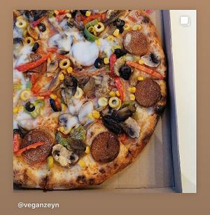 Vegan Sucuklu at Fermento Pizza in Istanbul