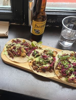Vegan tacos 🌮   at La Poblana in Reykjavik