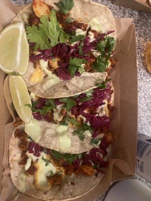 Vegan tacos  at La Poblana in Reykjavik