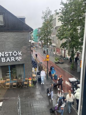 view from window  at La Poblana in Reykjavik