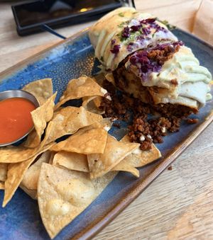 Vegan burrito   at La Poblana in Reykjavik