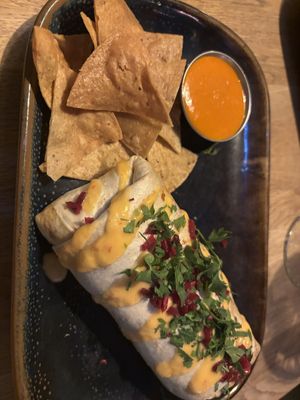 Vegan burrito   at La Poblana in Reykjavik
