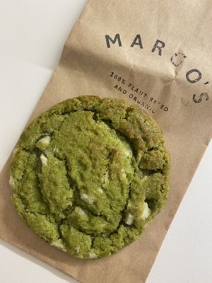 matcha white chocolate cookie  at Margo's Amsterdam - Jordaan in Amsterdam