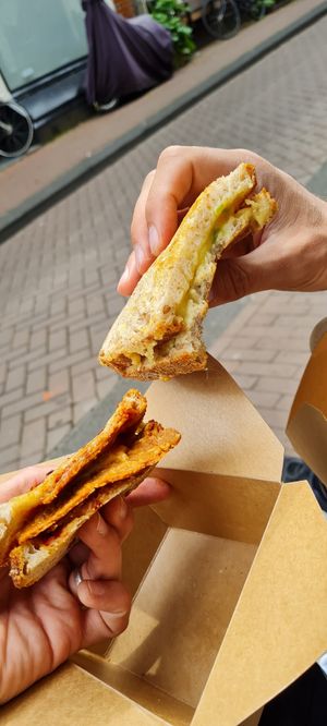 Toasts Cheese and Salami at Margo's Amsterdam - Jordaan in Amsterdam