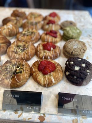 Danish pastries and the best cookies ever. at Margo's Amsterdam - Jordaan in Amsterdam