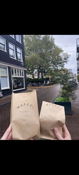 We got a slice of marble cake, orange and vanilla swirl and a matcha cookie at Margo's Amsterdam - Jordaan in Amsterdam