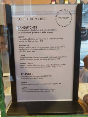 vegan sandwiches at Margo's Amsterdam - Jordaan in Amsterdam