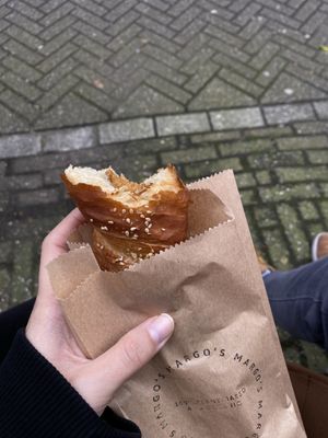 Vegan sausage   at Margo's Amsterdam - Jordaan in Amsterdam