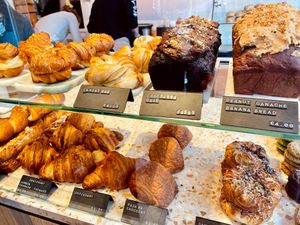 A big choice of vegan croissants and cakes  at Margo's Amsterdam - Jordaan in Amsterdam