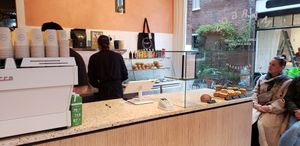 No seating inside, except along the window sill at Margo's Amsterdam - Jordaan in Amsterdam