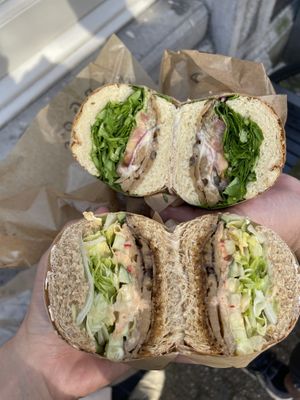 Summer roast (top) and Hoisin Luck (bottom)   at Margo's Amsterdam - Jordaan in Amsterdam