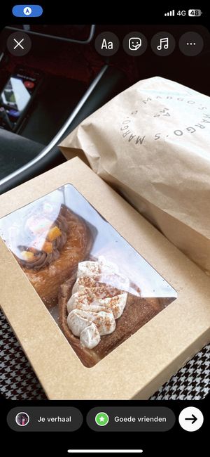 Chocolate-orange danish and tiramisu danish  at Margo's Amsterdam - Jordaan in Amsterdam