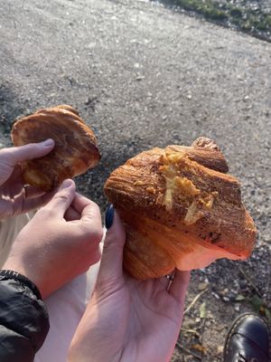 Classic croissant and ‘cheese’ croissant  at Margo's Amsterdam - Jordaan in Amsterdam