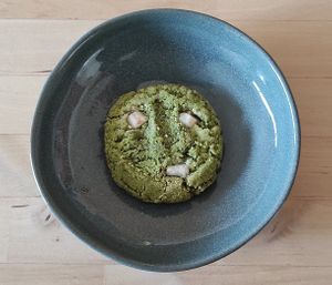 Matcha cookie with white chocolate chips at Margo's Amsterdam - Jordaan in Amsterdam