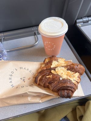 choc almond croissant  at Margo's Amsterdam - Jordaan in Amsterdam