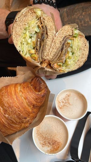 Croissant and Hoisin Luck Sandwich   at Margo's Amsterdam - Jordaan in Amsterdam