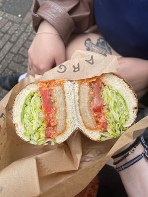 crispy chicken sandwich at Margo's Amsterdam - Jordaan in Amsterdam