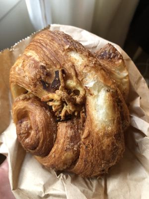 Ham cheese croissant - slightly crushed from trip home  at Margo's Amsterdam - Jordaan in Amsterdam