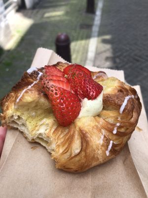 Strawberry Danish  at Margo's Amsterdam - Jordaan in Amsterdam
