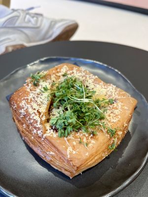 Mushroom cheese danish - get this!!  at Margo's Amsterdam - Jordaan in Amsterdam