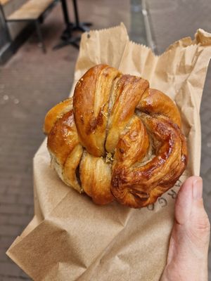 Cardamom roll yum! at Margo's Amsterdam - Jordaan in Amsterdam