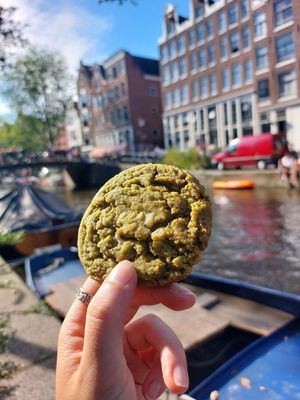 Matcha cookie at Margo's Amsterdam - Jordaan in Amsterdam