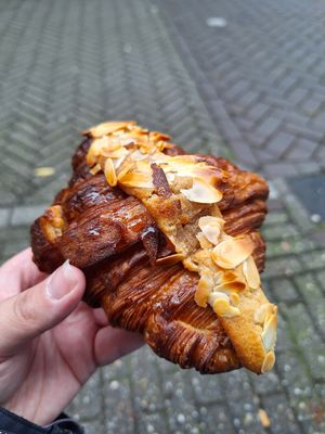 Mandel Marzipan Croissant at Margo's Amsterdam - Jordaan in Amsterdam