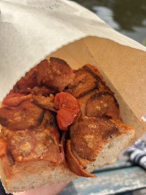 
Focaccia Slice Salami 7€  at Margo's Amsterdam - Jordaan in Amsterdam