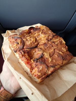 Pepperoni focaccia at Margo's Amsterdam - Jordaan in Amsterdam