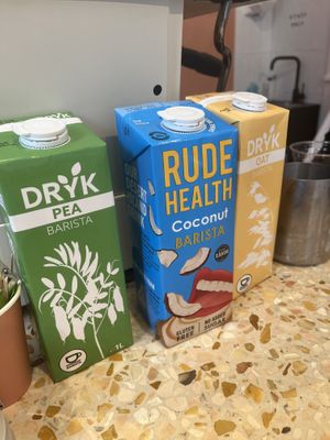 Plant milk choices  at Margo's Amsterdam - Jordaan in Amsterdam