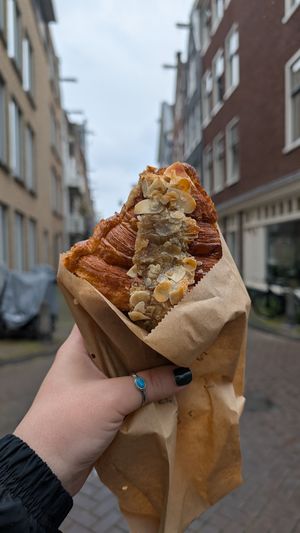 double almond croissant  at Margo's Amsterdam - Jordaan in Amsterdam