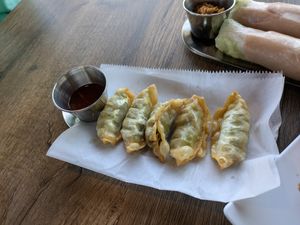 Veggie dumplings at Saigon Noodle Bar in West Chester